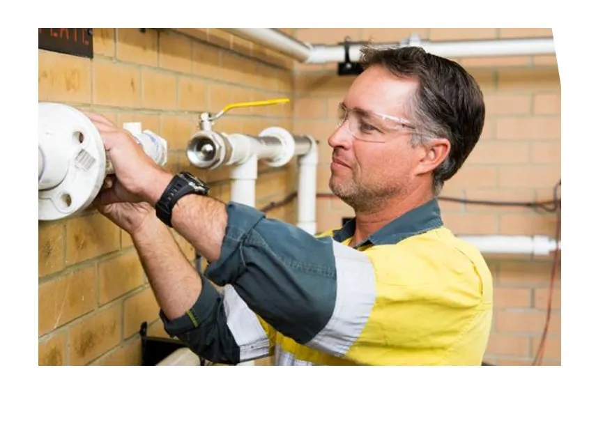 CBM technician performing asset maintenance